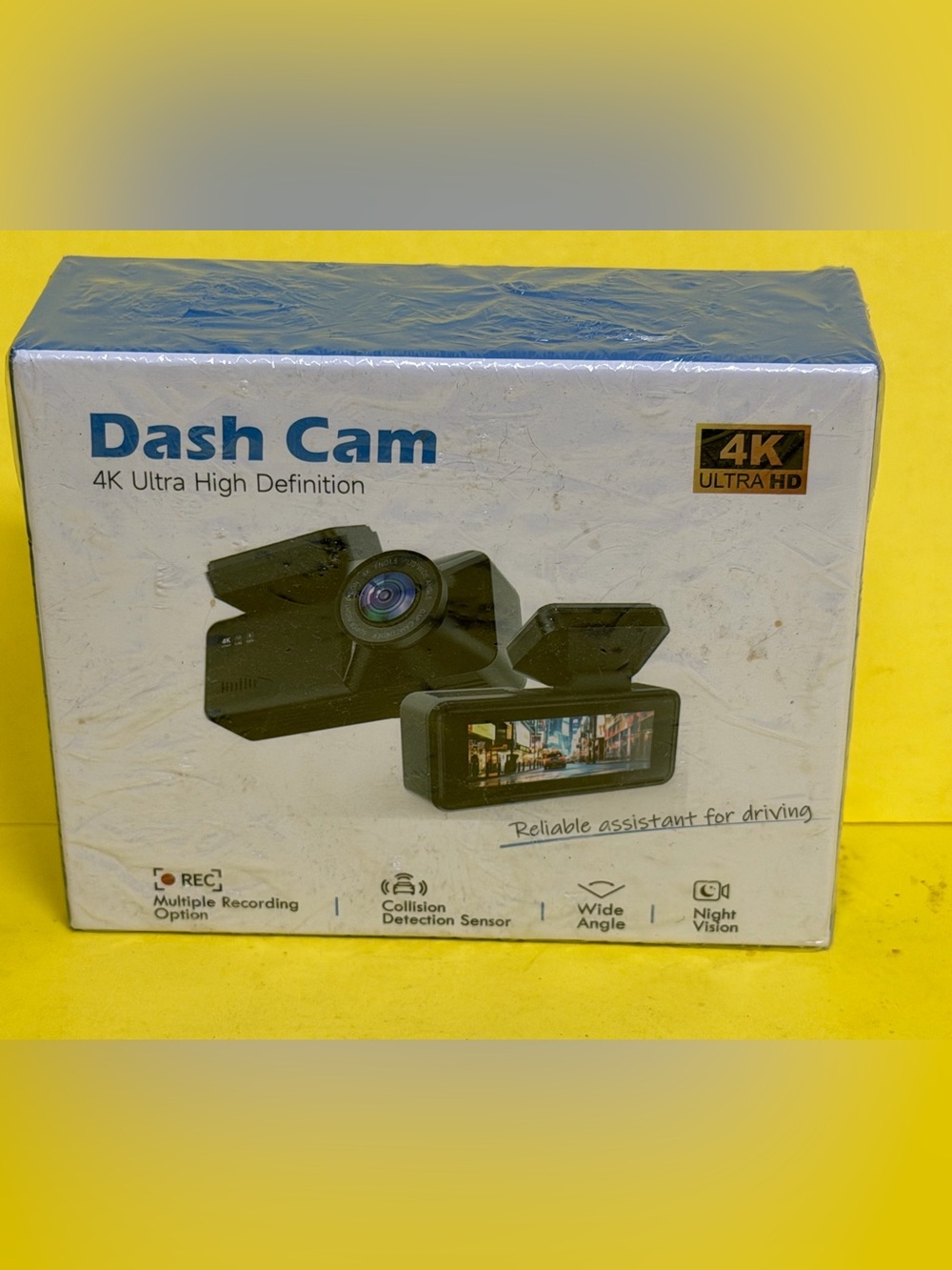4K Dash Cam 3" LED Display Wifi Loop Recording Motion Detection